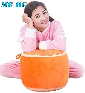 3D fruit inflatable Pouf Chair Cartoon  Plush Portable inflatable Stool Thickening Cotton Lovely  Stools