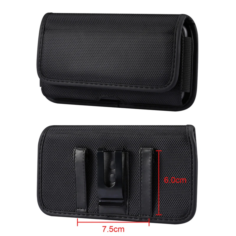 Universal 4.7-7.2 inch Phone Pouch Belt Clip Leather Case For Samsung iPhone Xiaomi Huawei LG Sony Nokia Oxford Cloth Waist Bag