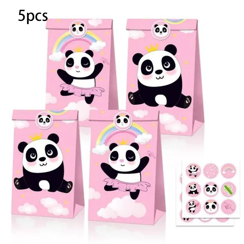 panda Candy Bags birthday party wedding ceremony Theme Party Supplies Box Gift Bags Hanging Party Decoration