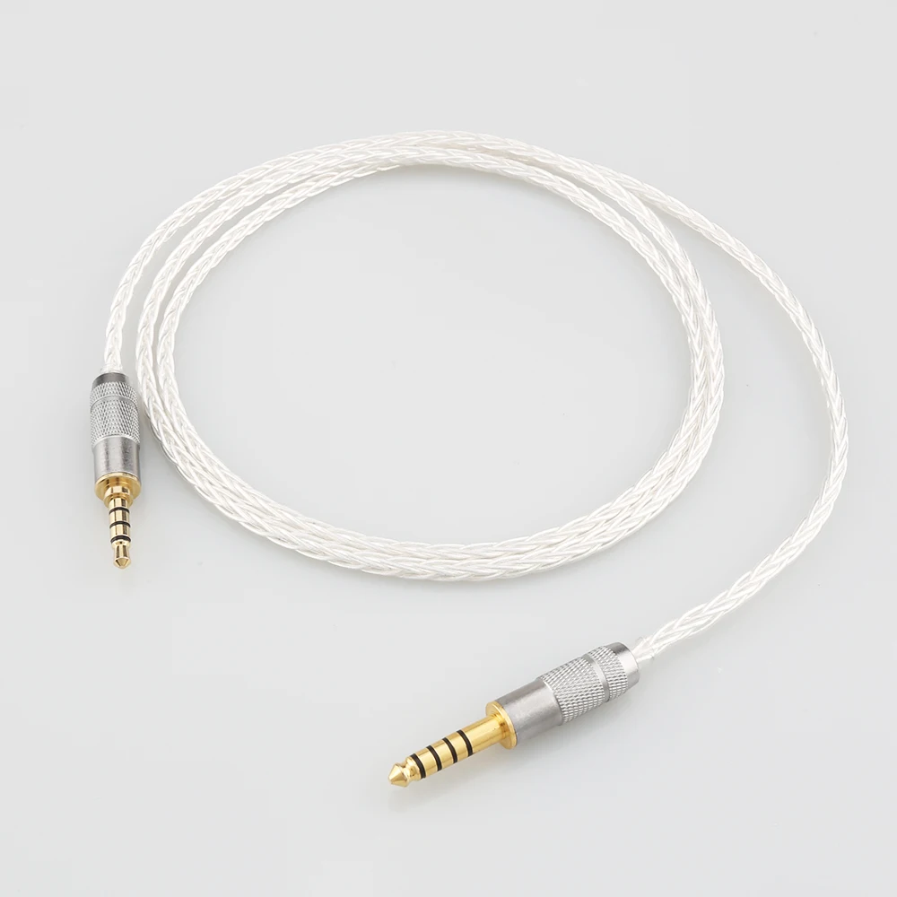 

HiFi 3.5mm Balanced to 4.4MM Balanced Male aux male audio input cable speaker line for Headphone sound pc earpiece