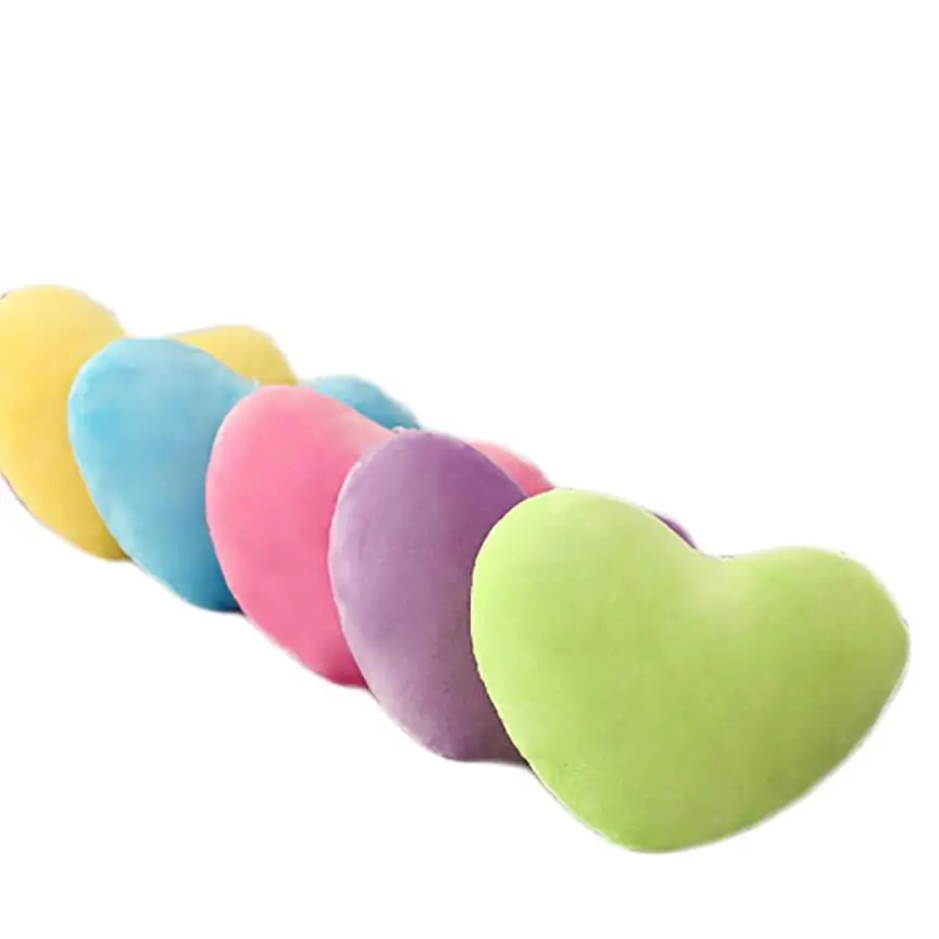 Throw Pillow Heart-Shaped Pillow Back Cushion Plush Doll Stuffed Toys for Kids Girlfriend Wife