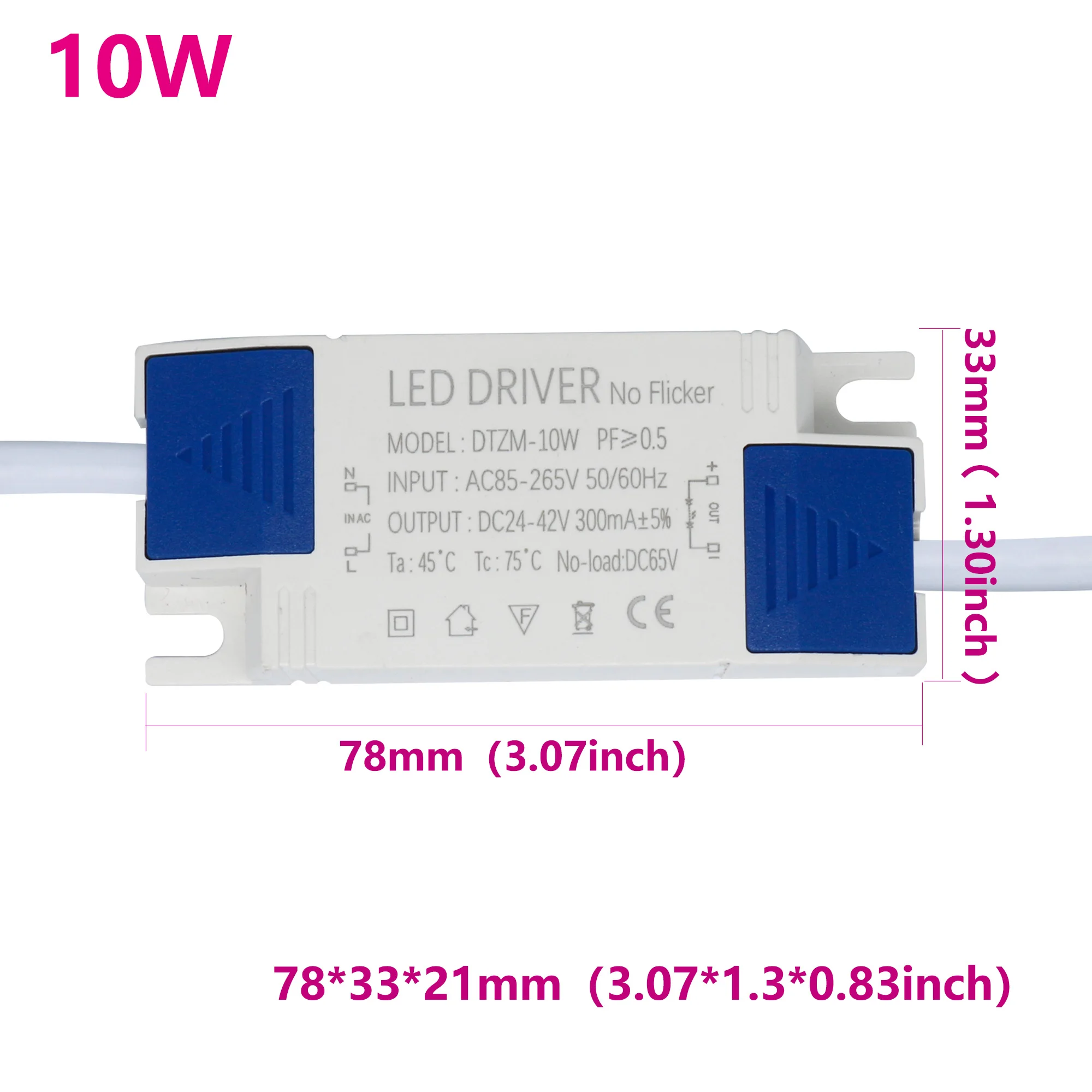 Super Power LED driver 20W 30W 40W AC85-265V Transformer DC24V-42V led power supply chandelier transformerled module diode bulbs