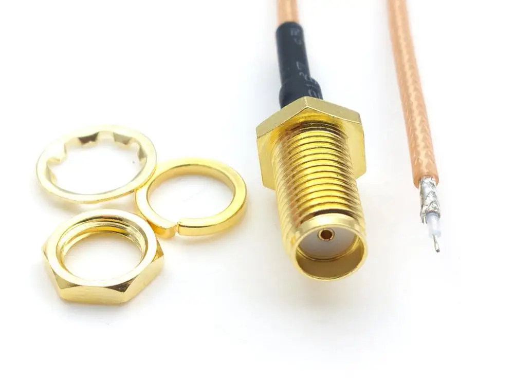 10pcs/100pcs SMA Female Connector to Soldering Interface 10cm/20cm RG178 Pigtail Extension Cable