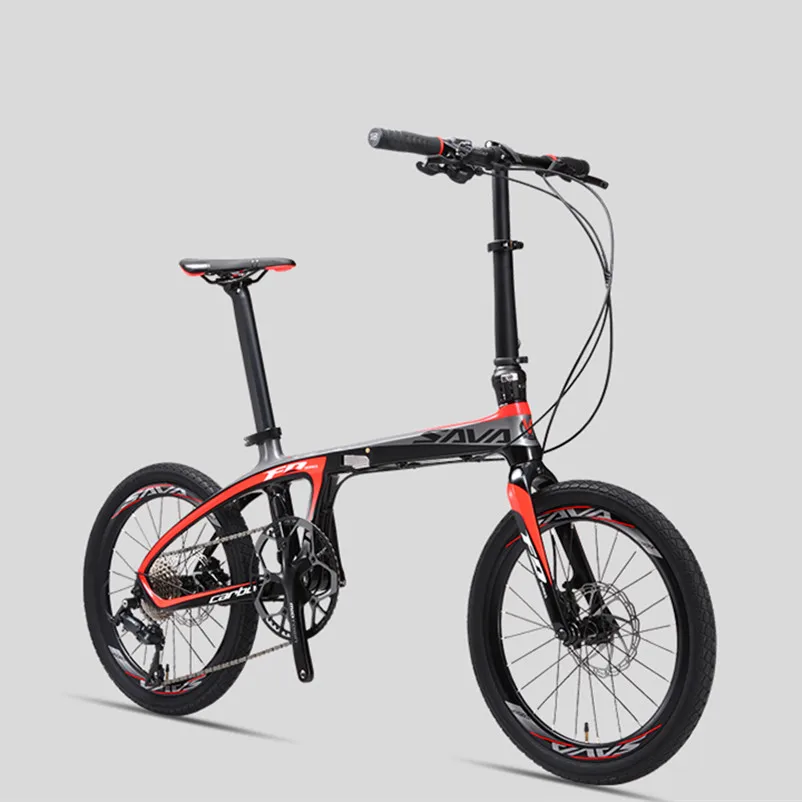 New Brand Carbon Fiber light folding bicycle outdoor sports 20 inch Alumunium wheel 9/20/22 speed bicicleta dual Oil disc bike