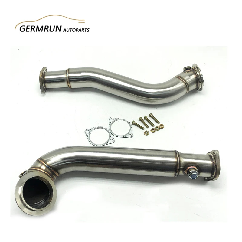 Double Turbo Downpipe pour BMW, 2008-2010, 535i, 535Xi, N54, 3.0L, E60, RWD, Probablement, 3