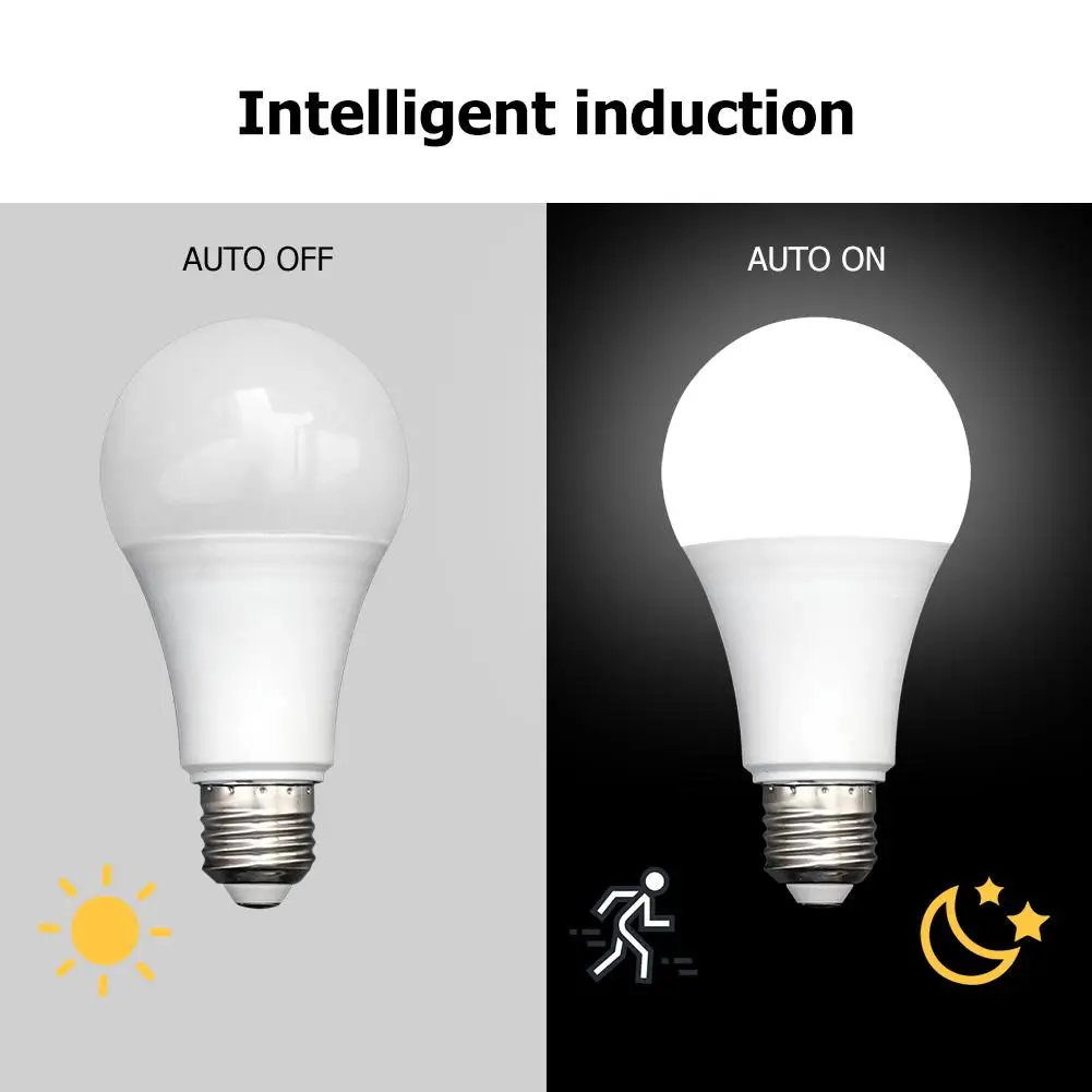 5/7/9/12W E27 LED Radar Bóng SMD5730 180-240V Cảm Biến Chuyển Động cảm Biến Thông Minh Bóng Đèn Ánh Sáng Trắng Tự Động Tắt/Ngày Cho Gia Đình
