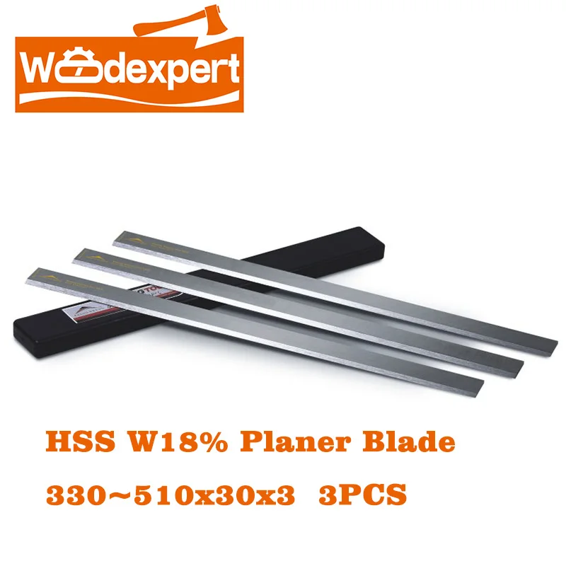 HSS Planer Blade Knife W18%for Jointer Thickness&Surface Woodworking Planer/Wood Line Machine,Length 330mm-510mm/12.9-20Inchx30W