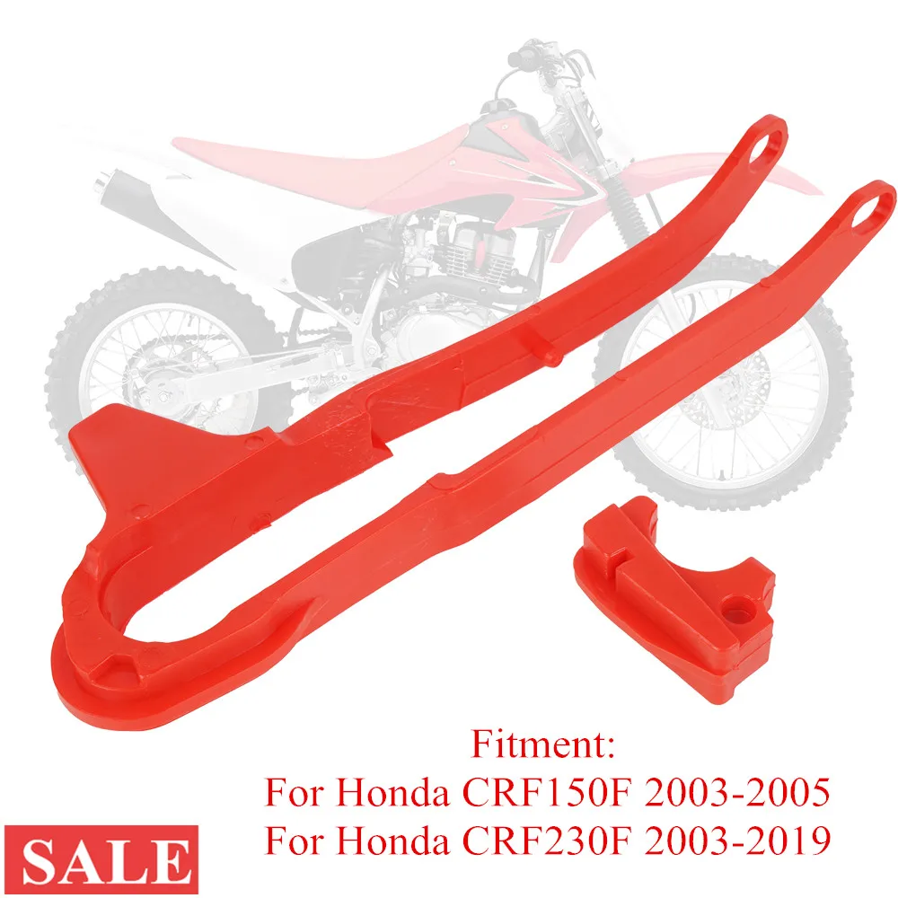 Plastic Swingarm Chain Slider Guard Protector For Honda CRF150F 2003-2005 CRF230F 2003-2019 CRF 150F 230F Chain Slider Guide