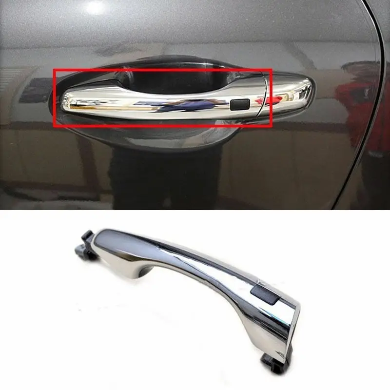 82651C5710 Genuine Front chrome Outside Door Handle LH RH for KIA Sorento Exterior Door Handle have button