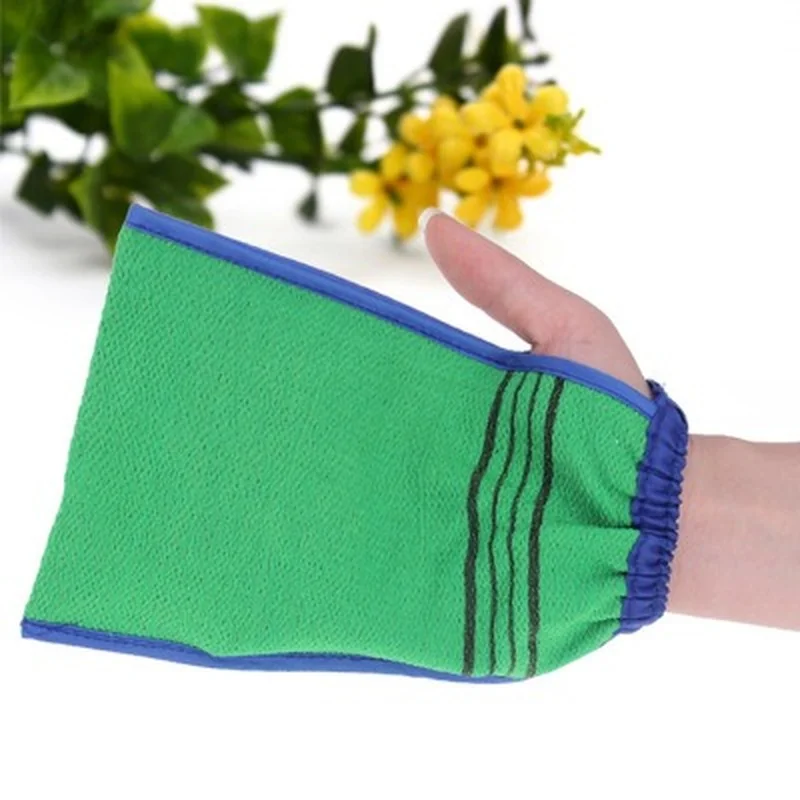 1Pc Bath Towel Artifact Shower Spa Two-sided Bath Glove Body Cleaning Scrub Mitt Rub Dead Skin Removal Body Scrub