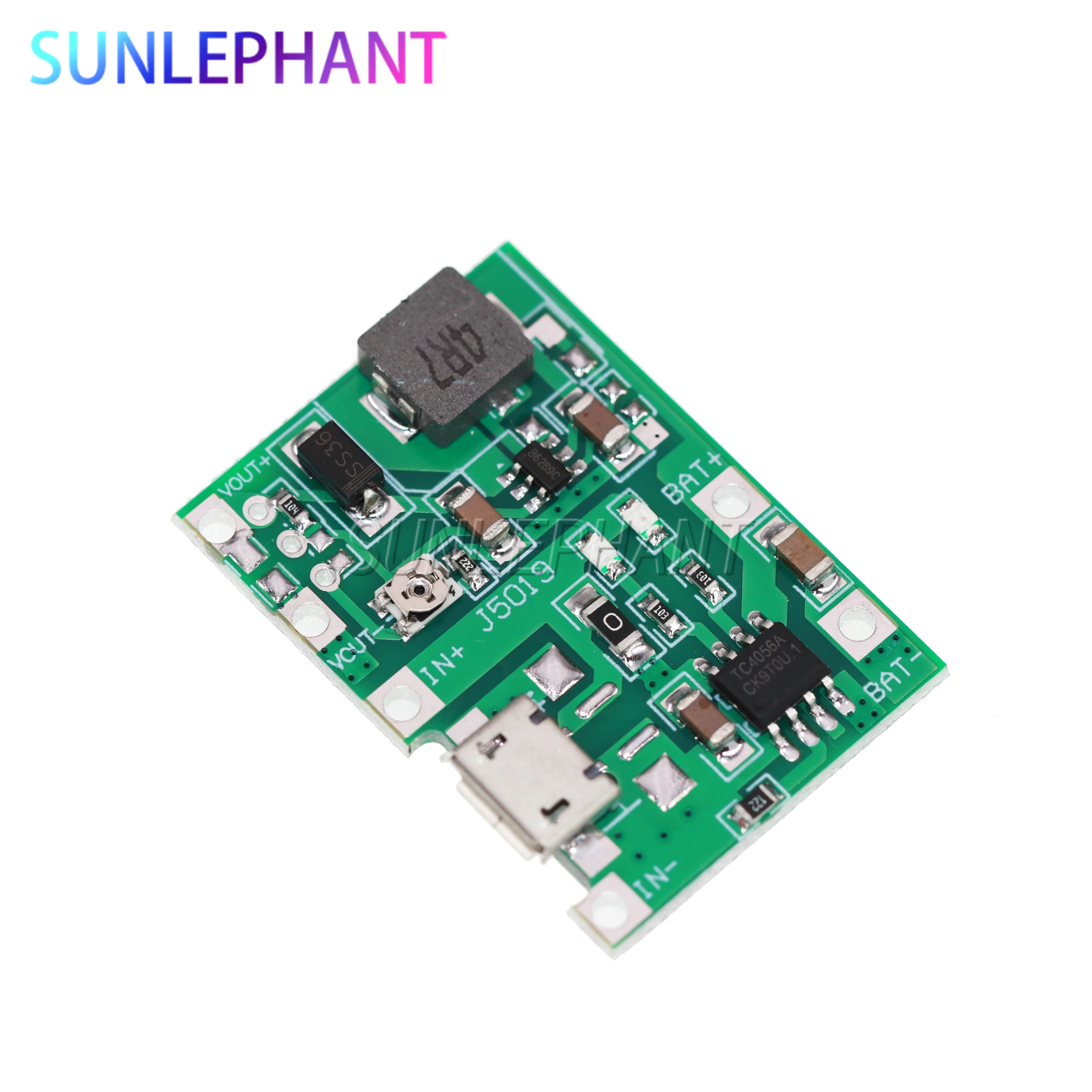 DC 3.7V 9V 5V 2A Adjustable Step Up 18650 Lithium Battery Charging Discharge Integrated Module