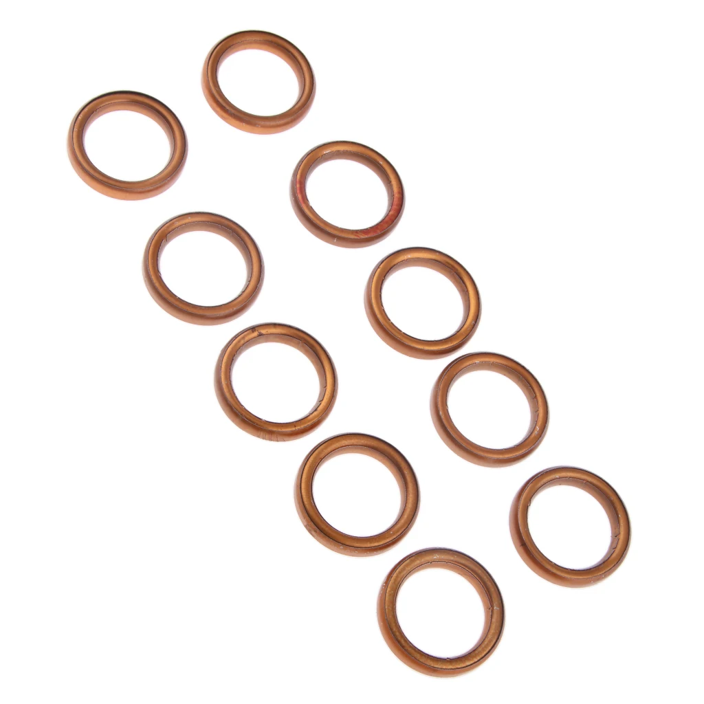 10pcs/lot Exhaust Muffler Pipe Gasket Rings For 49 50 110 150cc Gy6 Moped Motorbike Scooter Underbone Dirt Bike ATV