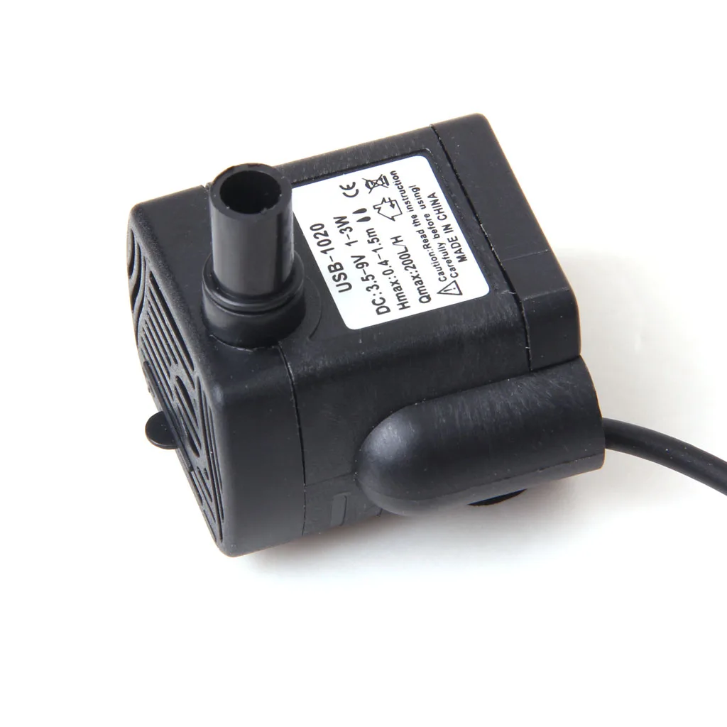 DC 4.5V -12V 3W USB Submersible Water Pump Aquarium Fish Tank Fountain Pond Pump