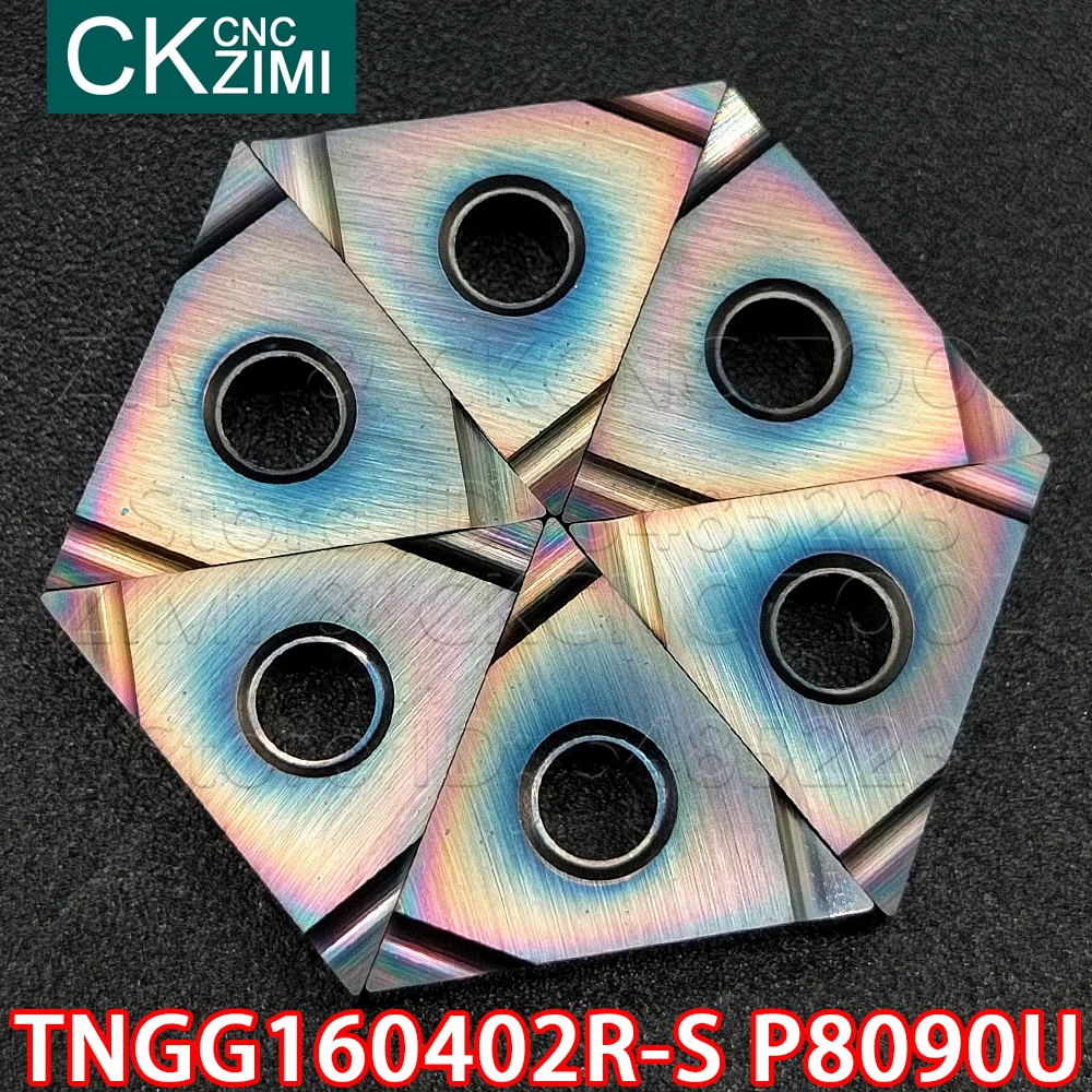 TNGG160402R-S P8090U  TNGG 160402R S P8090U Carbide Inserts slotting Inserts CNC Turning Cutting Tools for Steel stainless steel