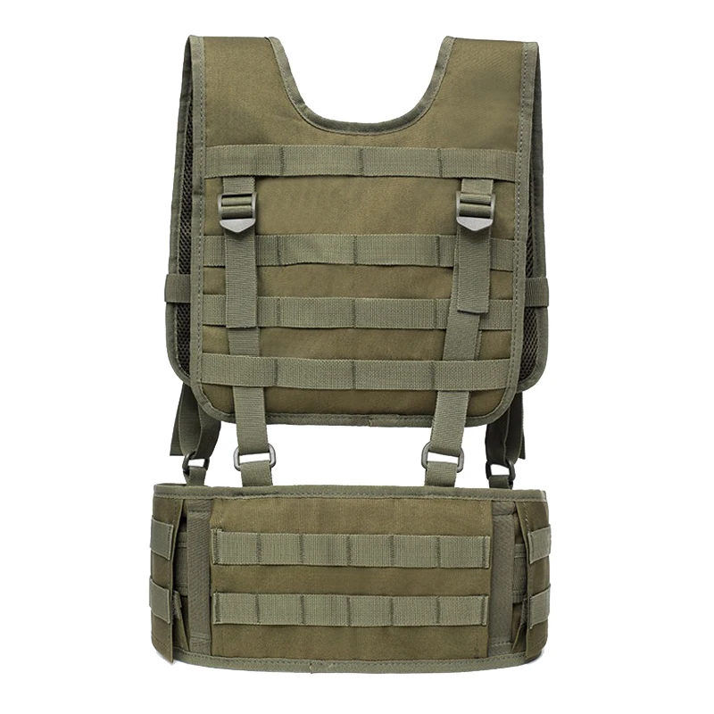 Tactical equipment Molle chest armor training vest hunting combat pad waist belt vest air gun color bullet men\'s bulletproof ves