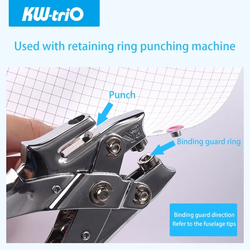 KW-triO Papier Schutz Ringe Runde Loch Metall Ringe Runde Loch Locher Maschine Loch Puncher DIY Sammelalbum Bindung liefert