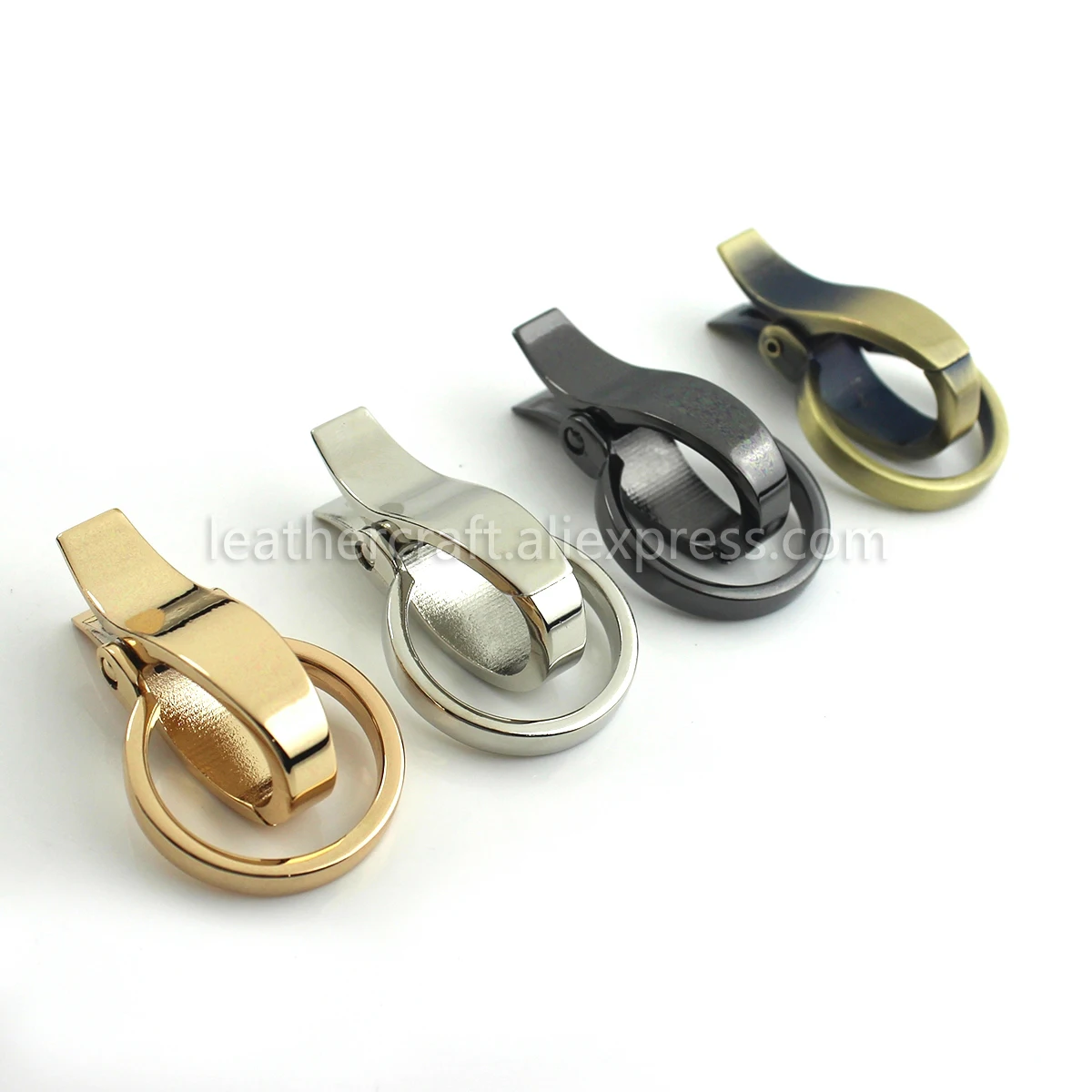 1x Metal Snap Hook Trigger Lobster Clasp Clip Spring Gate for Leather Craft Bag Strap Belt Webbing Keychain