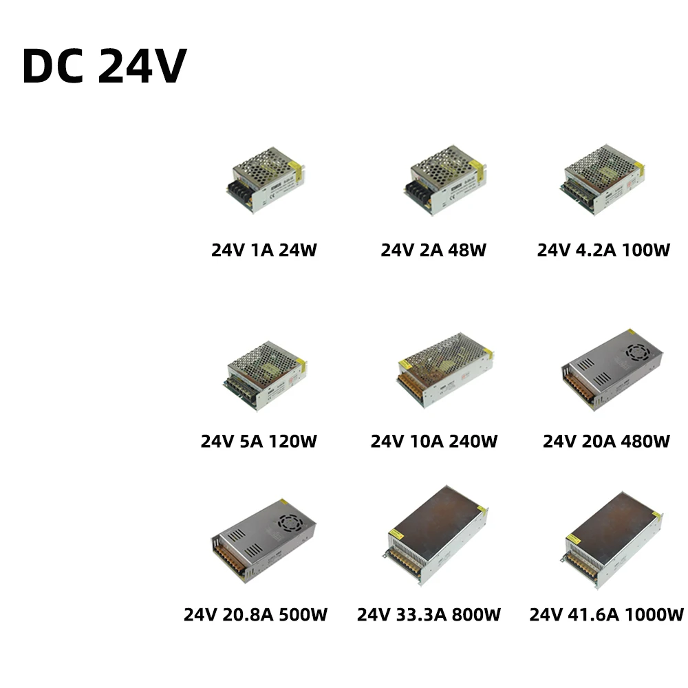 Led Power Supply12v 24v 48v 5v 1a 2a 3a 5a 10a 15a 20a Switching Power Supply Lighting Transformer Adapter Power Source