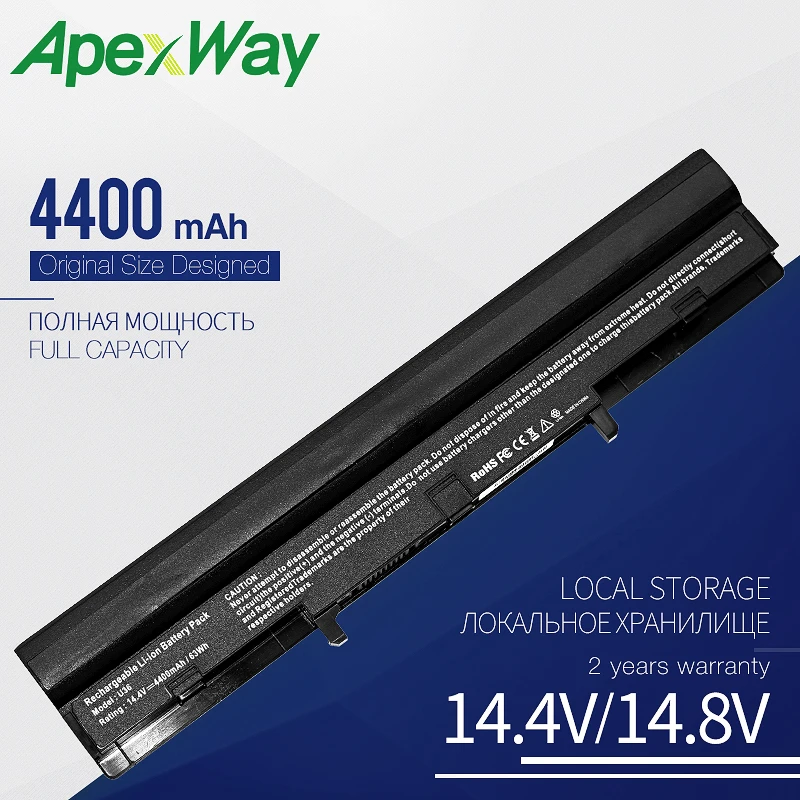 Apexway A42-U36 Laptop Battery for ASUS A41-U36 U32 U32U U36 U36J U36JC U36S U36SD U36SG U44 U44S U82 U84