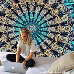 Mandala Tapestry Wall Hanging Boho Decor Wall Cloth Tapestries Psychedelic Hippie Night Moon Tapestry Mandala Wall Carpet