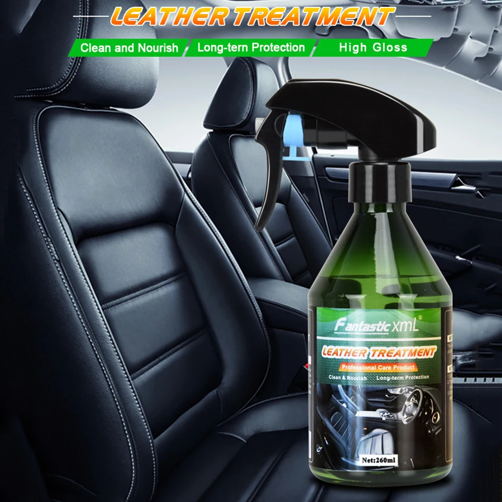 

260ML Car Interior Leather Plastric Refurbishment Restorer Tire Rubber Polishing Spray Renovation Agent Maintain Suit