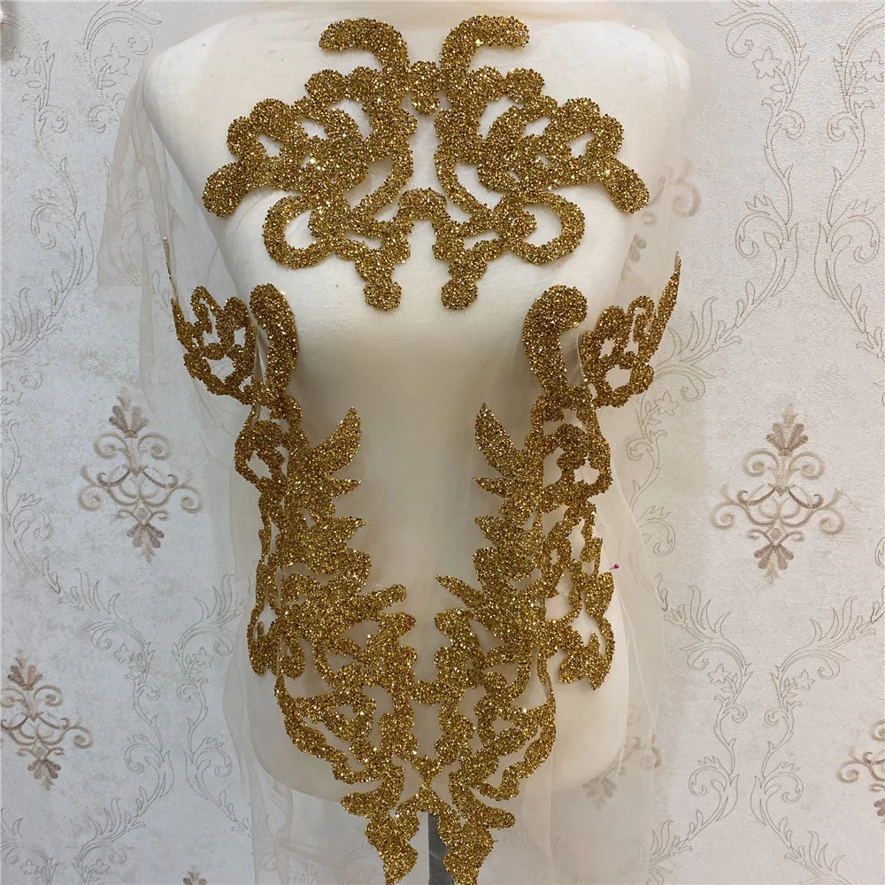 

New Craft transters wedding crystal rhinestone collar necklace patches iron on clothes