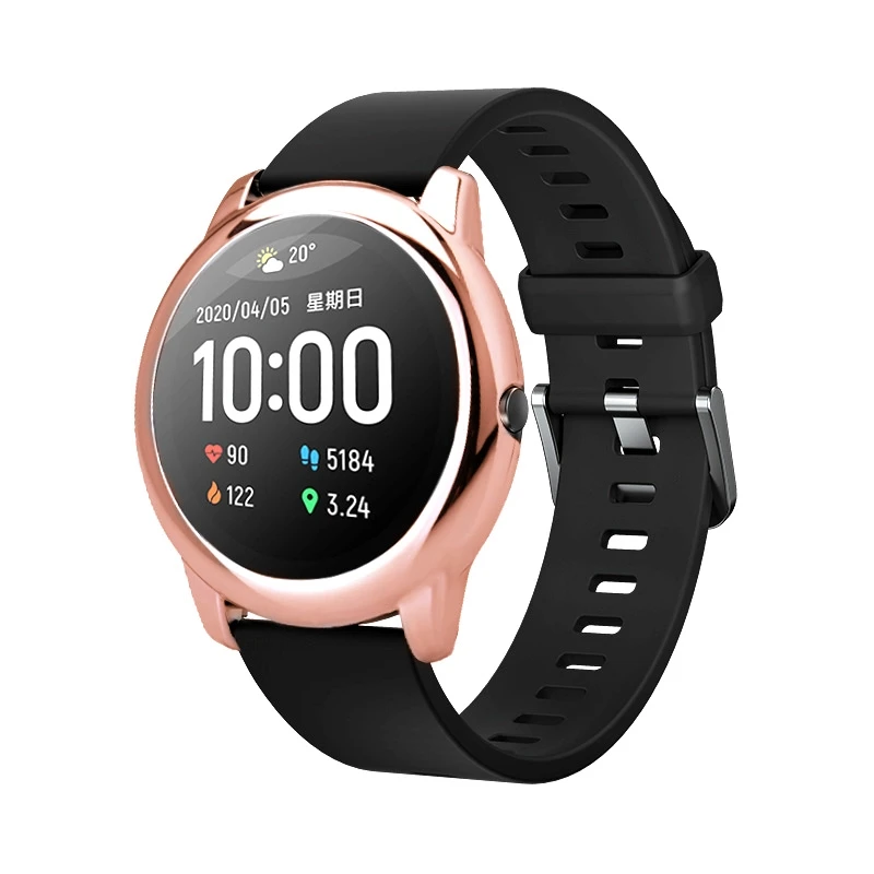 Electroplated PC Protector Case For Xiaomi Haylou Solar LS05 Protective Shell Frame