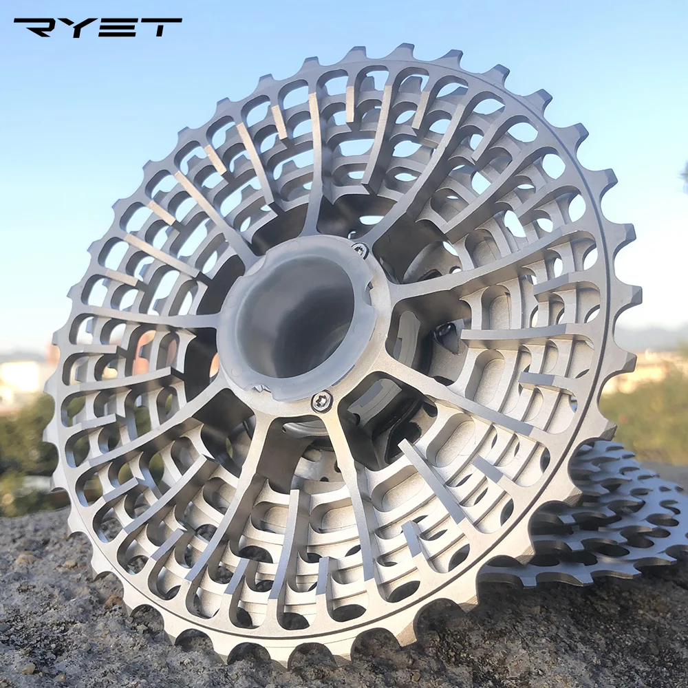 RYET 12 Speed Road bike Cassette 11-28T/32T/34T UltraLight CNC 12s sprocket Cycling FREEWHEEL for 12v SLR HG Hub Bicycle Parts