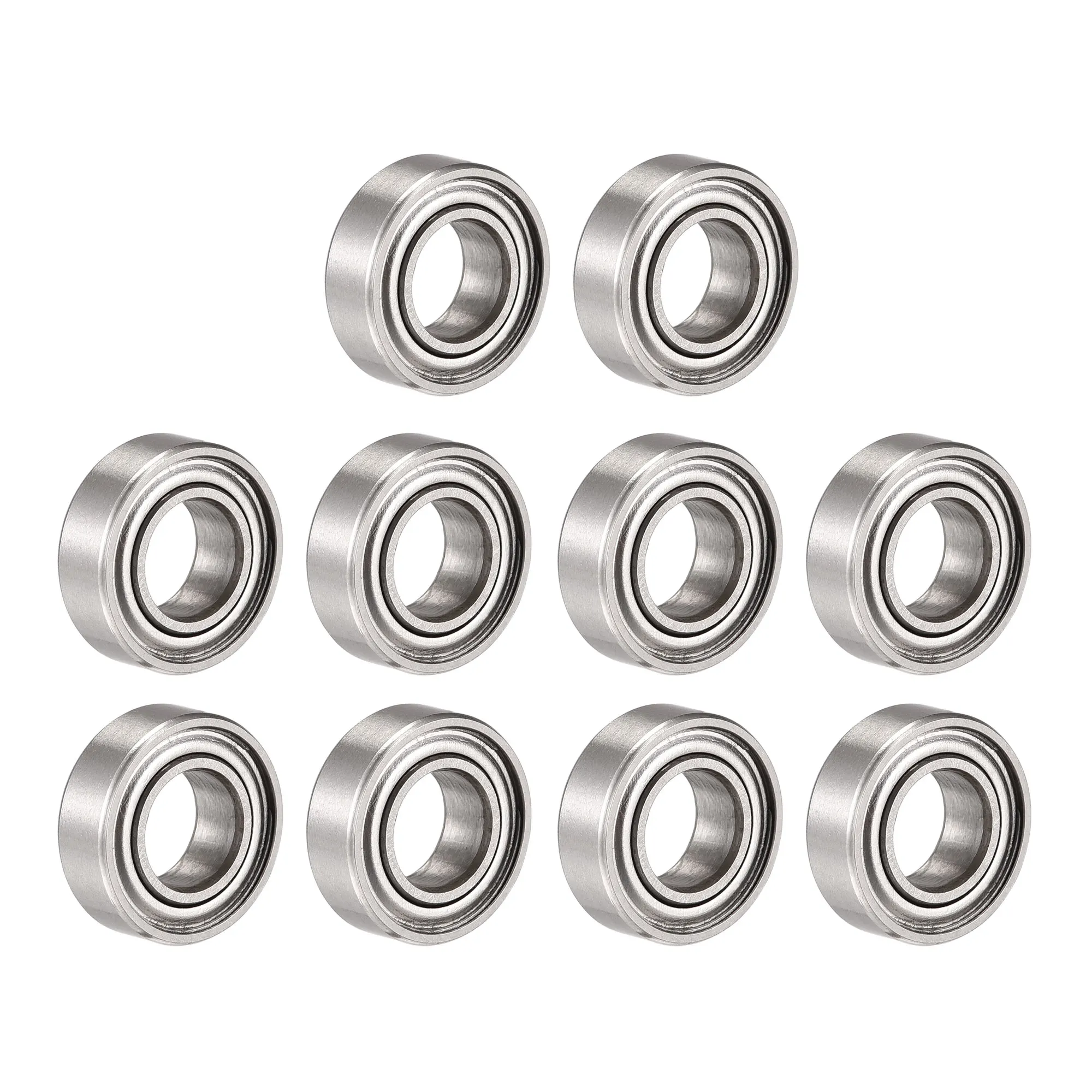 Uxcell 10Pcs SMR126ZZ Stainless Steel Ball Bearing 6x12x4mm Double Shielded Bearings