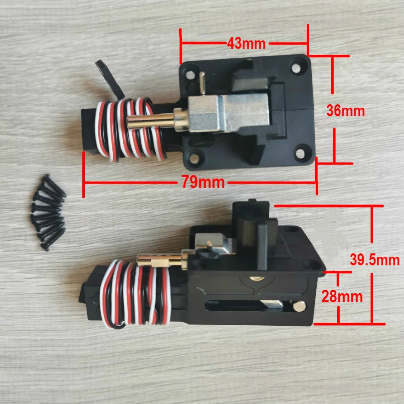 FMS Retract Set with Metal Trunnion 90 Degree for 1400mm P-40B P40 Main Landing Gear FMSRE006 RC Airplane Model Plane Parts