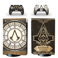 New Assassin PS5 Standard Disc Skin Sticker Decal for PlayStation 5 Console and 2 Controllers PS5 Disk Skin Vinyl