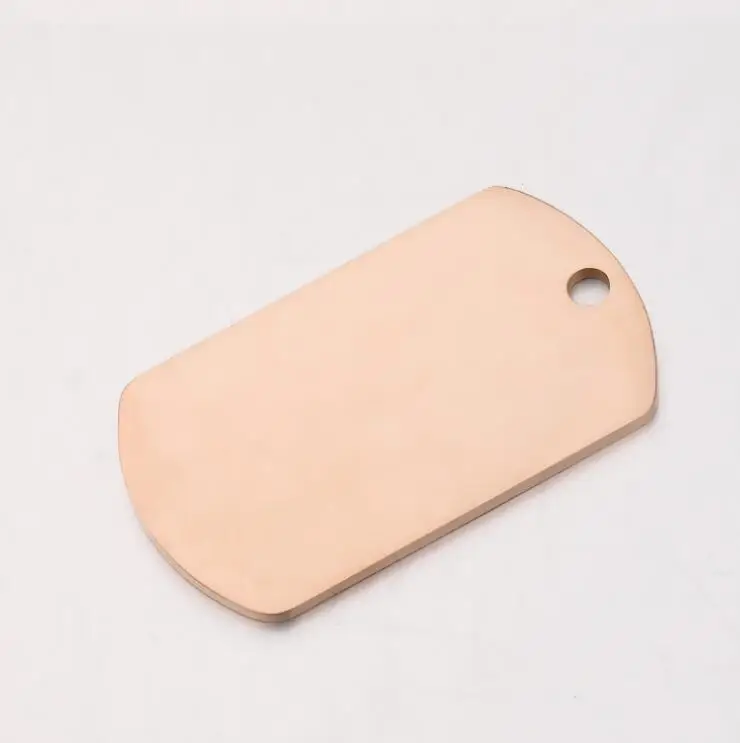 50 Stück 10 x 40 mm rechteckige Tag-Streifen, leere Charms, hochglanzpoliert, Edelstahl, für DIY-Schmuckherstellung – Detail 6