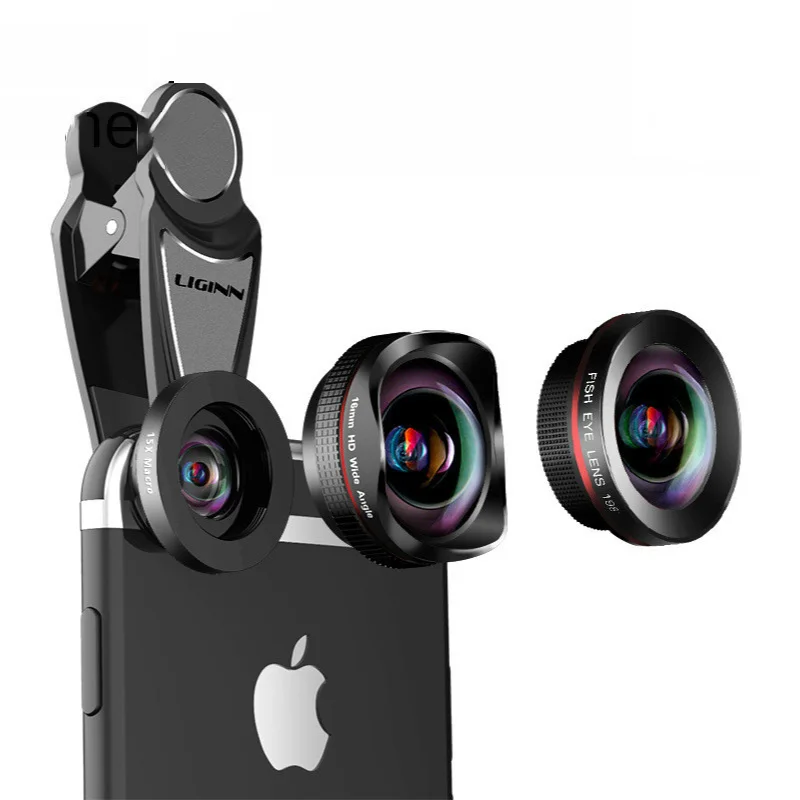 

L-628 0.6x distortion-free wide-angle+15x macro+198 high-definition fisheye three-in-one mobile phone lens