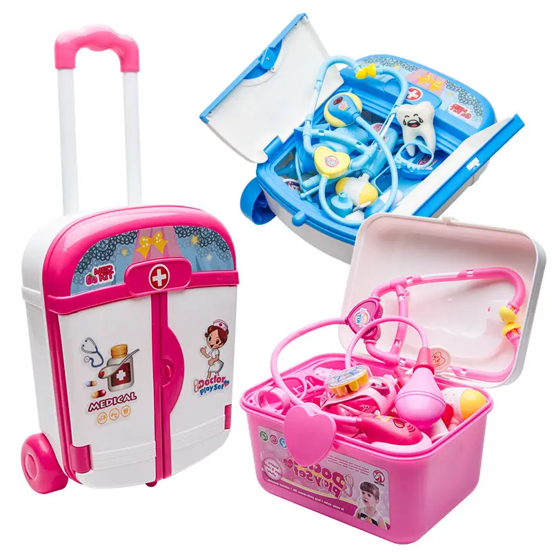 Kids Doctor Set dentista giocattoli ragazze giochi di ruolo ospedale finta gioca Kit medico borsa per infermiere giocattoli per bambini gioco per bambini