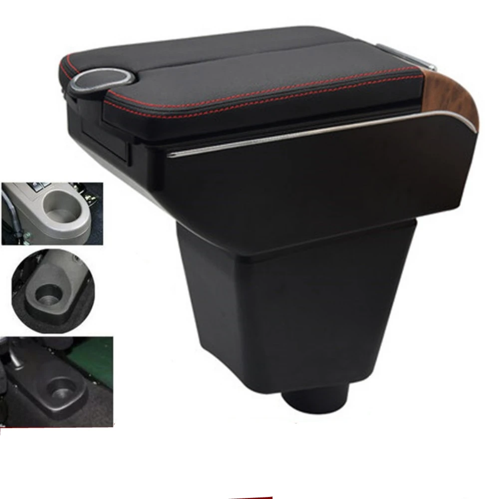 For Renault captur clio III IV Armrest Box Double doors open USB interface Centre Console Storage Box Arm Rest Car accessories