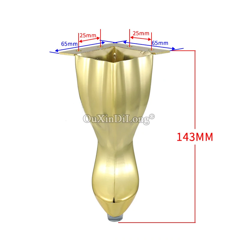 4 pces moderno ferro snake-shaped suporte de móveis pernas para tv gabinete cadeiras sofá pés mesa ferragem gf602