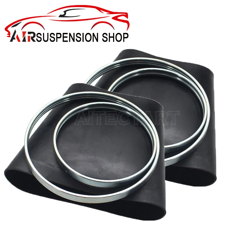 

2pcs Front Rubber Sleeve&Rings For Mercedes S-Class W221 S350 S500 Air Bellows Spring Bladder Repair Kits 2213205413 2213200438