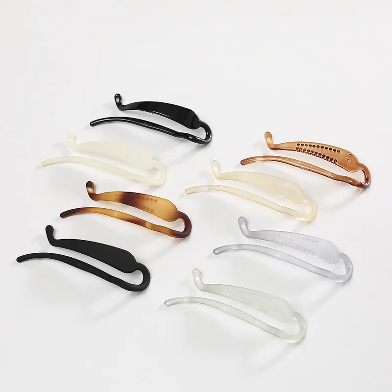 New Banana Clip Fixed Long Hair Hairclip Simple Fashion Woman Hair accessories Hairgrips Resin Hairpin