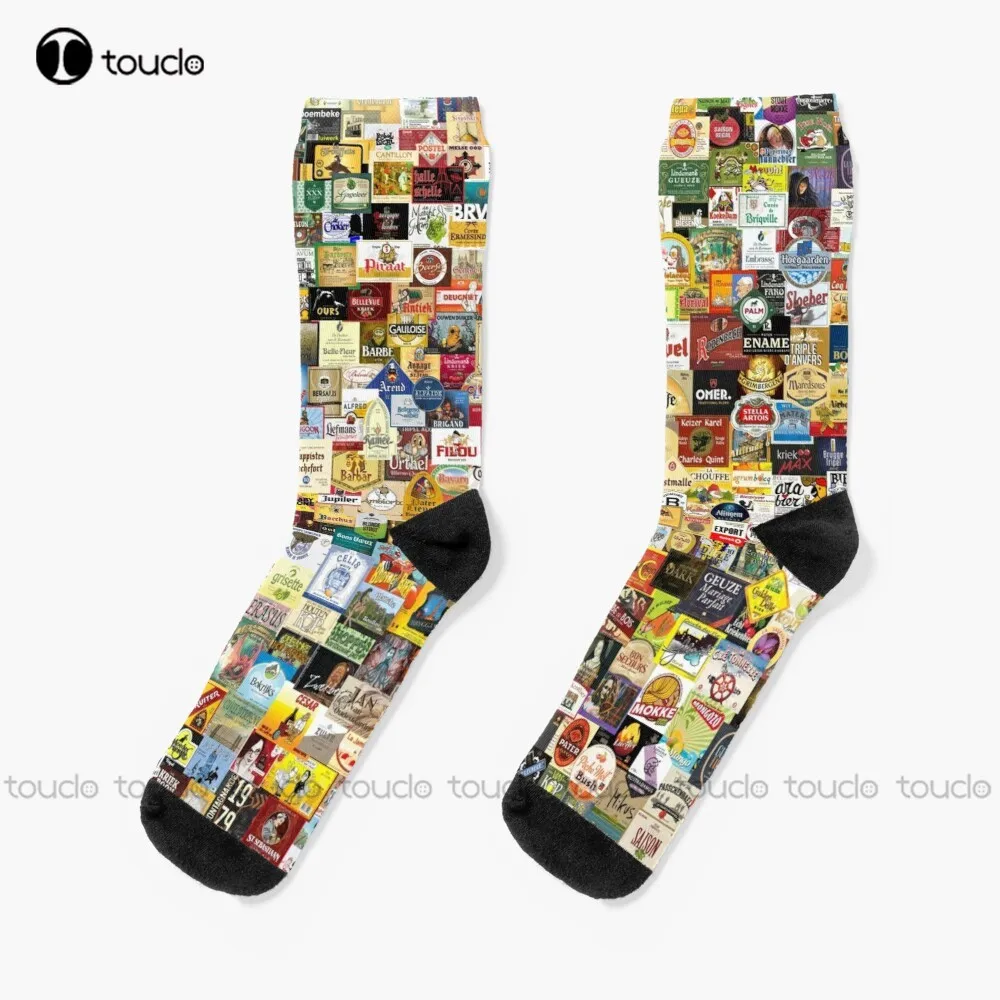 

Belgian Beer Socks Cat Socks Women Personalized Custom Unisex Adult Teen Youth Socks 360° Digital Print Fashion New