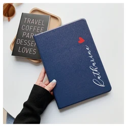 Name Letter DIY Case For iPad 10.2 Air2 9.7 Case Silicone Funda Protective Cover iPad Mini 5 Pro 2020 12.9 11 Case Tablet Air 4