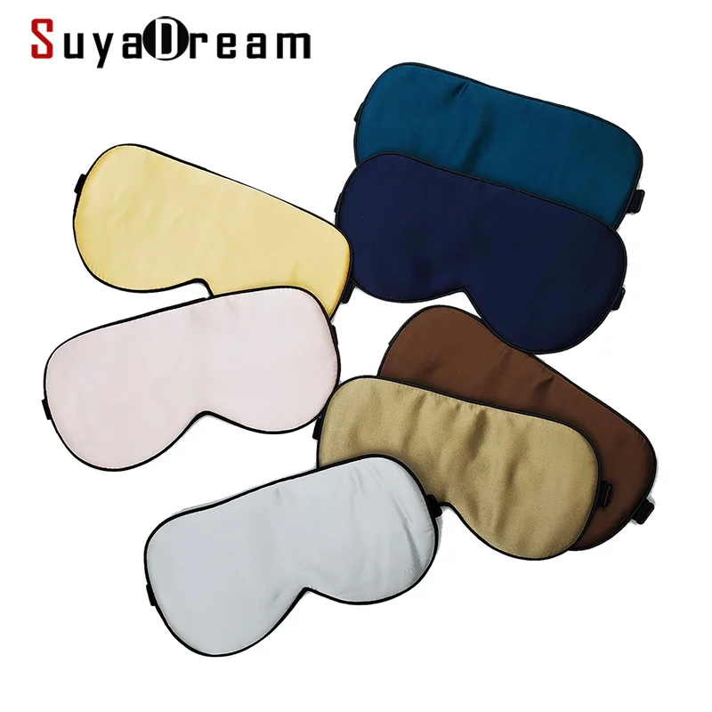 SuyaDream Woman Sleep Mask, 19mm 100%Mulberry Silk Blindfold, Super Smooth and Comfortable Sleep Eye Mask for Sleeping