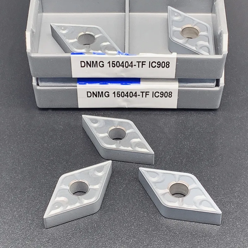 10 шт. DNMG150404/08 TF IC907/IC908 внешние токарные инструменты карбидная вставка CNC токарные инструменты Токарный станок металлический режущий инструмент