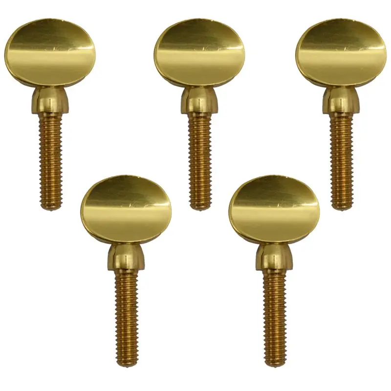 Gold Copper Clarinet Saxophone Sax Neck Tightening Screws Soprano Alto Tenor Woodwind Instrument Parts Pack of 5