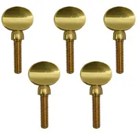 Tornillos de ajuste de cuello de saxofón de clarinete de cobre dorado, piezas de instrumento de viento de madera Soprano Alto Tenor, paquete de 5