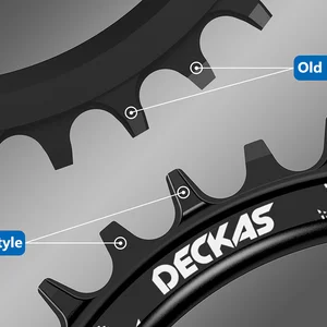 Deckas-Round Narrow Wide Chainring, MTB Mountain Bike, bicycle pedal, toothput parts, 104 BCD, 32t, 34t, 36t, 38t 10 Main Sales Sailing Stand - №1