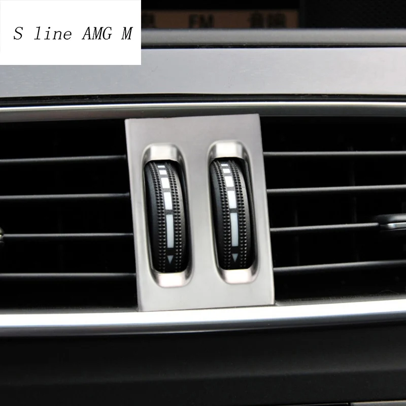 

Auto interior accessories Air outlet knob panel car Covers stickers Trim For mercedes W204 C CLASS 2011 2012 2013 car styling