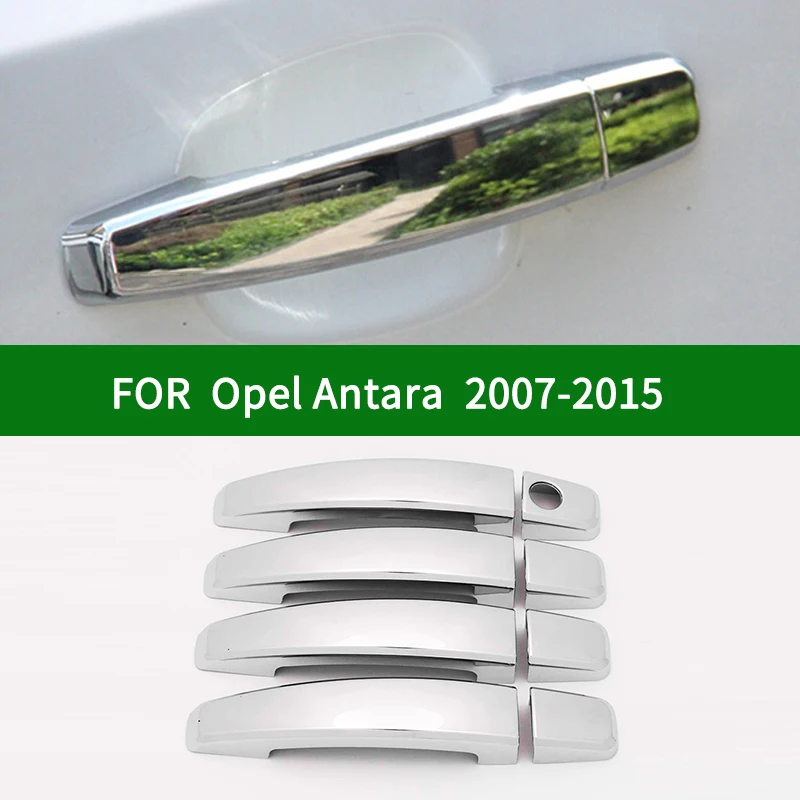For Vauxhall Opel Antara Saturn Vue Holden Chevrolet Captiva Sport GMC Terrain 07-15 chrome silver side door handle cover trim