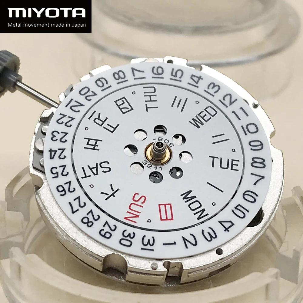 MIYOTA 820A Original Japan Movement  21 Jewels Automatic Mechanical Self-winding Quick Day/Date Display Window Watch Parts