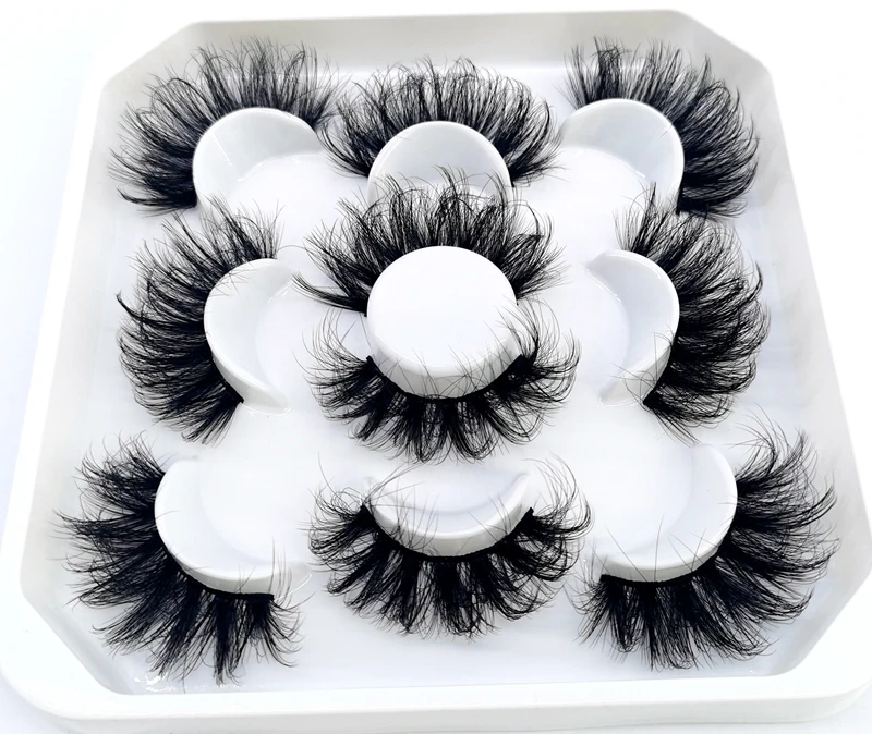 HBZGTLAD 5 Pairs natural false eyelashes fake lashes long makeup 3d mink lashes eyelash extension mink eyelashes for beauty