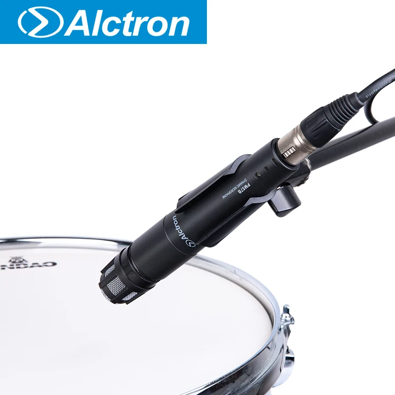 Alctron Wired Microphones Instrument PM57B Unidirectional Cardioid Vocal Dynamic Microphone PM57B, slim body for lightweight